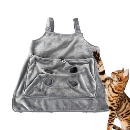 Schürze für Katzentragetaschen, Schürze für Katzentragetaschen,Warme Brusttasche zum Schlafen mit Katzen - Schlafsack für Kätzchen aus Korallenfleece mit Verstellbarer Taschengröße für von Generic