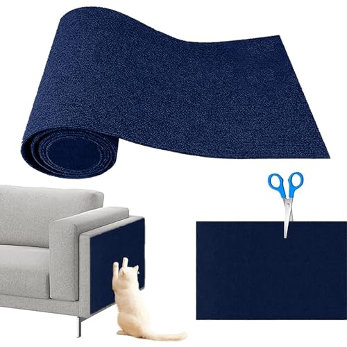 Selbstklebend Kratzteppich Katze Wand,Kratzmatte Katze,Kratzbretter Katze Wand,Kratzbrett Katzen,Katzen Kratzwand,Katzenkratzbretter Blau (Blau, 30x30cm) von Generic