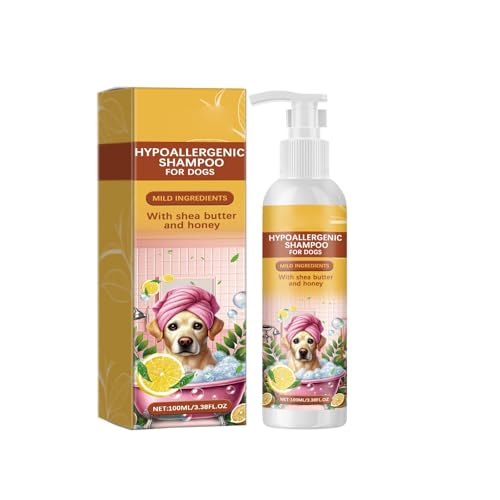 Shampoo für Hunde Kätzchen 100ml - Hundeshampoo gegen Juckreiz, Milben, Flöhe, Zecken, Hautfreundlich, Pflegend & leicht kämmbar, Fellpflege & Fellglanz, Angenehm im Geruch (1PC, 100ml) von Generic