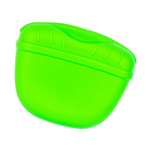 Silikon Treat Scchouch, kleine Trainingstasche für Hunde – Aufbewahrungstasche für Leckereien für Hunde aus Silikon mit Taillen-Clip, wasserdichte Snack-Tasche mit Magnetverschluss von Generic