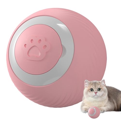 Smart Ball Cat Toy - Automatische Rolling Cat Ball, Interactive Pet Toy | USB-wiederaufladbare LED-leichte Katzenball, Selbstlebige Kätzchenspielzeug, Intelligente Bewegungsaktivierte Chse-Kugel Für von Generic