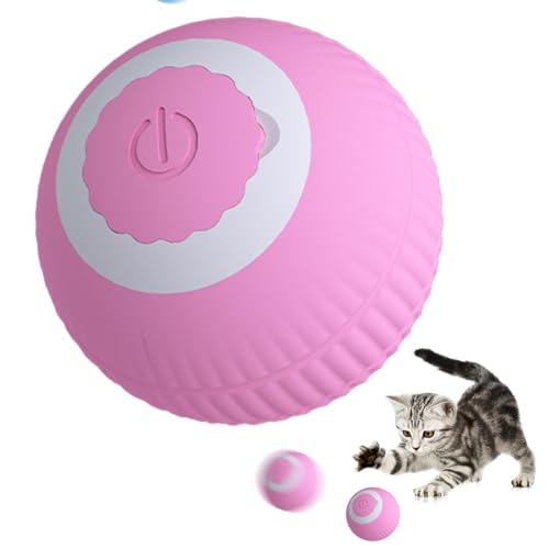 Smart Pet Ball, Intelligent Avoidance Design Automatic Moving Ball, USB Rechargeable Dog Rolling Ball, 360 Degree Rolling Robotic Teasing Cat Ball, Interactive Pet Ball for Cats Dogs von Generic