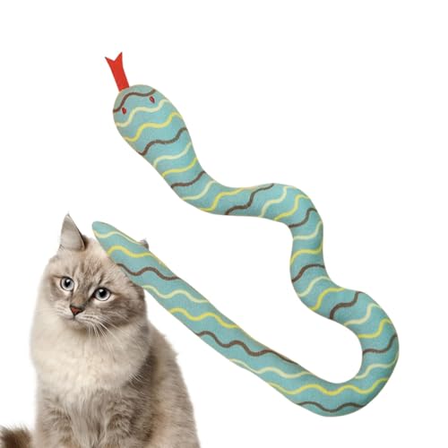 Snake Catnip Toy - Karton Schlangeform Katze Spielzeug Selbstspiel - Katzenspielzeug, Katzenversorgung für Innenkatzen, Langeweile reduzieren, Förderung Kätzchenübung fördern von Generic