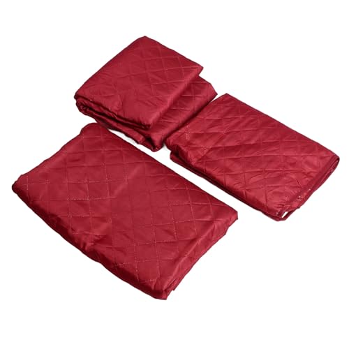 Sofa -Abdeckung, Maschinenwaschbare Polyesterfaser Universal Vollbedeckung 3pcs Anti -Slip -Couch -Abdeckung für die Gesamte Jahreszeit (Burgund) von Generic