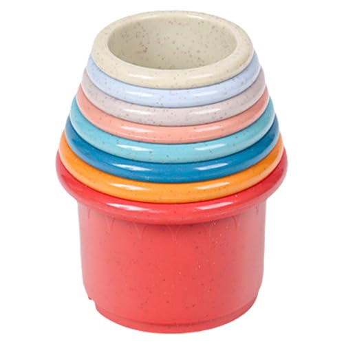 Stapelbare Trinkbecher für Kaninchen, 8 Stück, bunt, stapelbar, für Kaninchenspielzeug, Lernspielzeug für Kaninchen, zum Verstecken von Futter, ideal für kleine Tiere zum Spielen von Generic