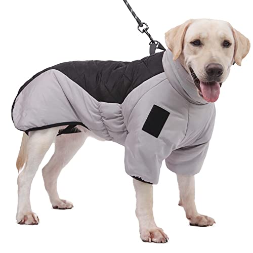 Stilvolle Hunde-Daunenjacke, weich, Dicker, Leichter Wintermantel für Geburtstagsfeiern Fahrradkörbe Hund (Black, XXXXXXL) von Generic