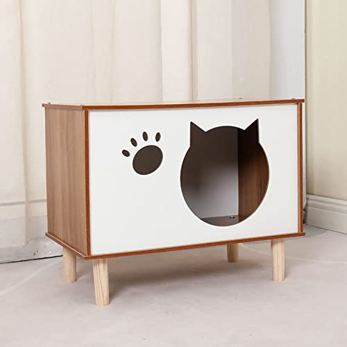 Stilvolle und geräumige Katzentoilette für mehrere Katzen – verstecktes Katzenmöbel – Katzenlebensraum – Hundebox – versteckt perfekt die Katzentoilette – Ihr Zuhause wird mit dieser Katzenbox von Generic