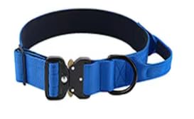 Strapazierfähiges, taktisches Hundehalsband, verstellbares Nylon mit Metallschnalle, mehrere Farben (Armeegrün, XL) von Generic