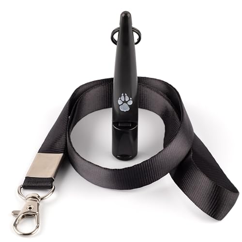 TDL Laute Hundepfeife für Jagdhunde mit Lanyard – für Rückruf und Hundetraining – Lange Distanz (Black) von The Dog Lady (TDL)