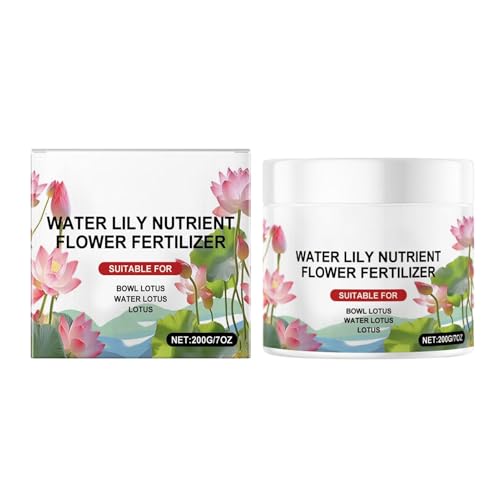 Teichwasserlilie - Blütendünger, Wasserpflanzfutter | Natural Growth Booster, 200 G Nährstoffpulver Wasser Lily Bloom Enhancer Aquarium Pflanzenlösung Hinterhof Teichpflegegesunde Wurzelentwicklung von Generic