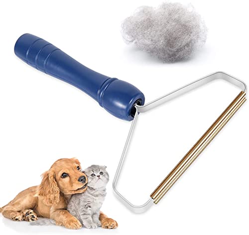 Tierhaarentferner für Couch, Fusselentferner, Hundehaarentferner für Kleidung, Cleaner Pro Tierhaarentferner, Fusselrasierer, Katzenhaarentferner für Möbel, Teppichrechenschaber (Marineblau) von Generic