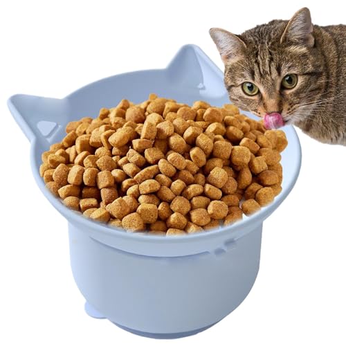 Tilted Elevated Food Or Water Bowls - Erhöhte Futternapf Für Katzen, Futternapf Für Katzen Und Kleine Hunde | Erhöhte Katzennäpfe Katzennäpfe Gegen Erbrechen Und Zum Schutz Der Wirbelsäule V von Generic