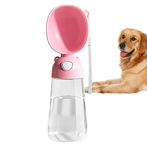 Tragbare Hunde-Wasserflasche | Abnehmbarer Wasserspender mit großer Kapazität, tragbare Trinkflasche für große, mittelgroße und kleine Hunde, ergonomischer Wasserspender für Reisen von Generic