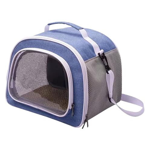 Tragetasche für kleine Tiere – atmungsaktive Tragetasche für kleine Vögel, Mehrzweck-Schultertasche | Transparente Hamster-Reise-Tragetasche mit komfortablem Design, Tier-Tragetasche für Outdoor-Reise von Generic