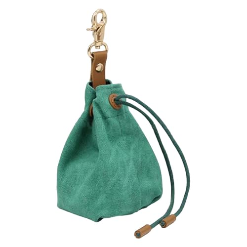 Trainingsbeutel für Hundeleckerli, Beutel für Hundeleckerli - Tragbare Hundetrainings-Leckerli-Tasche aus - Mit Metallhaken, Snackbeutel-Trainingstasche, Kordelzug-Design zum Klettern, Einkaufen, Spaz von Generic