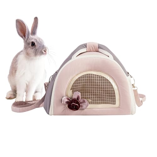 Transportbox für kleine Katzen, Transportbox für kleine Hunde | Atmungsaktiver Hamsterhalter, Meerschweinchenhalter, Reisetasche für kleine Tiere, Transportkäfig für C von Generic