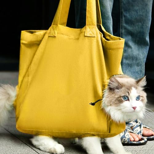 Transporttasche mit Schultergurt für Haustiere, Transporttuch für Katzen – Leinwand für Haustiere, winddicht, für Katzen, Tragetasche zum Spazierengehen Transporttasche mit Schultergurt für Haustiere, Transporttuch für Katzen – Leinwand für Haustiere, winddicht, für Katzen, Tragetasche zum Spazierengehen von Generic