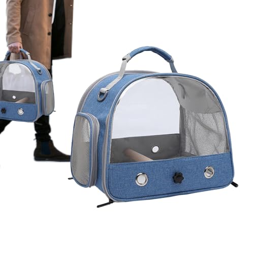 Vogel-Tragetasche – Reise Vogel Rucksack Käfig | Transparenter Haustier Reisekäfig Papagei Reise Vogel Carrier – Papageienkäfig Rucksack – Vogel-Tragetasche für Papageien, Vögel, Kaninchen und kleine von Generic