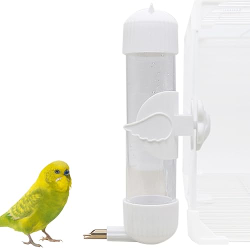 Vogelwasserfuttermittel - Automatischer Wasserspender | Trinkbrunnen Vogelkäfig | Vogelfutterdreak -Waterer Cockatiel Cage | Bird Waterer Trinkflasche | Kleine Tiere Trinker Für Wellensittiche, Cockat von Generic