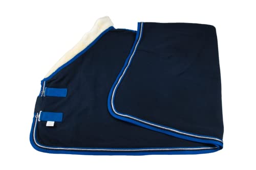 Wagner Fleece Abschwitzdecke mit Fellkragen (Blau/Royalblau, 125) von Generic