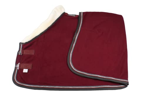 Wagner Fleece Abschwitzdecke mit Fellkragen (Bordeaux, 115) von Generic