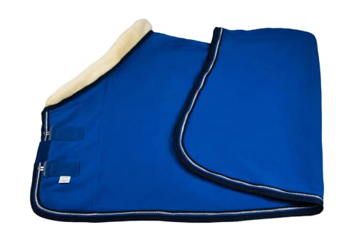 Wagner Fleece Abschwitzdecke mit Fellkragen (Royalblau, 115) von Generic