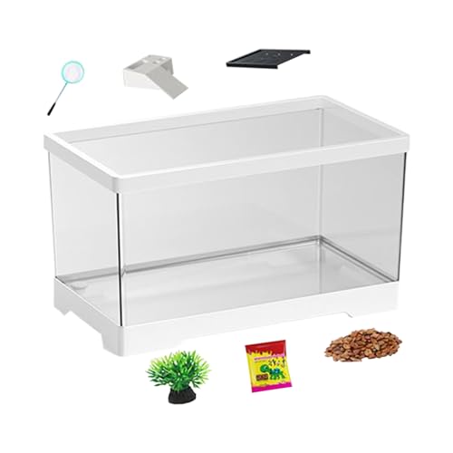 Wasserschildkröten-Aquarium-Set – Deluxe-Schildkröten-Aquarium mit Wasserfallfilter, Kletterrampe und Beleuchtung | Amphibien-Aquarium-Set, ausbruchsicherer Abdeckung und Selbstreinigungssystem für Zu Wasserschildkröten-Aquarium-Set – Deluxe-Schildkröten-Aquarium mit Wasserfallfilter, Kletterrampe und Beleuchtung | Amphibien-Aquarium-Set, ausbruchsicherer Abdeckung und Selbstreinigungssystem für Zu von Generic