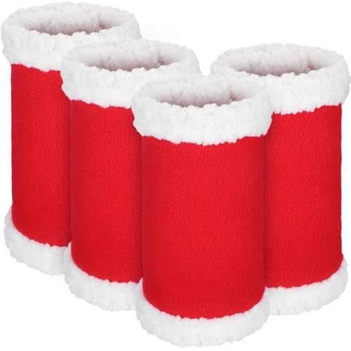 Weihnachtliche Beinwickel für Pferde, 4er-Set, Festliche Dekorationen KuW590 (Red, 30X20X3CM) von Generic