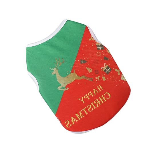 Weihnachtstag Welpenpullover Welpen Haustiermantel - Urlaub Outfits Haustier-Mantel Hunde Katze Weihnachts Haustierkleidung, Geschenk Kleidung für Welpen wojonifuiliy01 (A, XL) von Generic