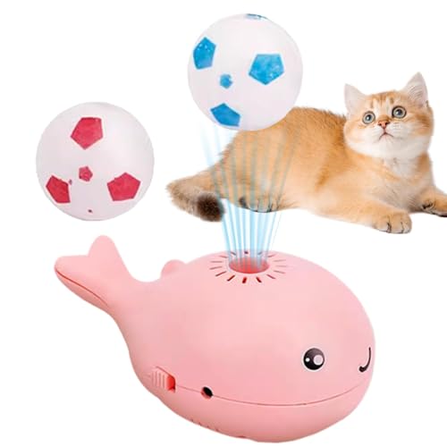 Whale Floating Cat Toy - Interaktive elektrische Fußballkugel für Katzen | Indoor Pet Entertainment Toy, EIN engagiertes Spielball für Kätzchen und Erwachsene Katzen, haltbares, leichtes Design für von Generic