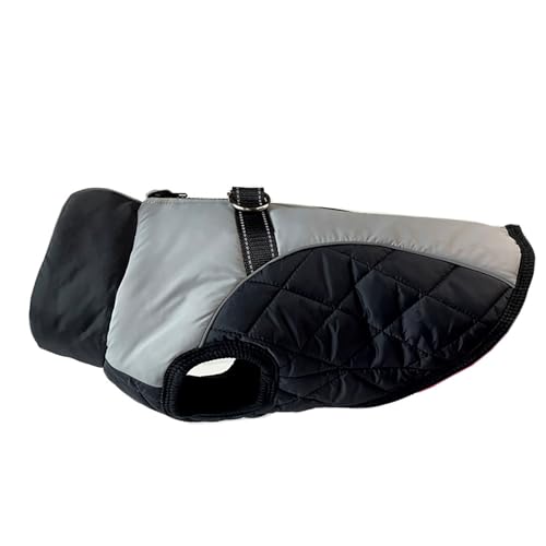 Winter Haustier Kleidung Hund Warme Baumwolle Kleidung Kleine Mittel Große Hunde Verdickte Warme Kleidung Haustier Winter Ski Kleidung QcA569 (Grey, XXXXL) von Generic