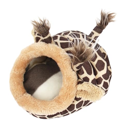 Winter Pet Nest Small Pet Warm Supplies Cute Cartoon Animal Modeling Honeybug Flying Dutch Pig Hamster Nest Rabbit Nest MpE261 (Braun, XL) von Generic