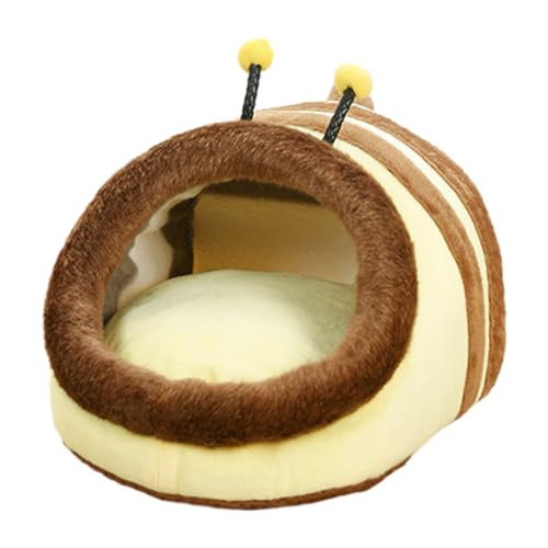 Winter Pet Nest Small Pet Warm Supplies Cute Cartoon Animal Modeling Honeybug Flying Dutch Pig Hamster Nest Rabbit Nest MpE261 (Yellow, M) von Generic