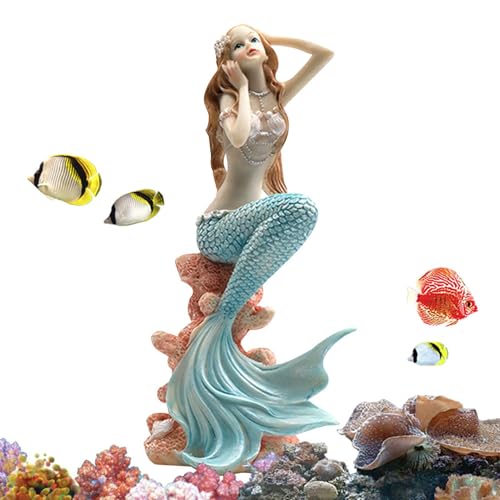 Wunderliche Dekoration für Aquarien, elegante Dekoration für Aquarien, Zubehör für Fantasy-Aquarien, Unterwasserfigur, Dekoration für Aquarien, geeignet für Haustiere, Statue von Generic