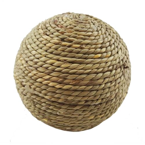 Zahnknirschball Für Haustiere - Chew Rattan Mahlkugel, Molar Squeaker Ball Für Kaninchen | Meerschweinchen Molar Pet Snacks Pet Supplies, Lustiger Ball, Halten Sie Die Zähne Gesund von Generic