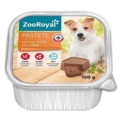 ZooRoyal Hund Pastete reich an Huhn und Leber 11x150g nassfutter alleinfuttermittel hundennahrung von Generic