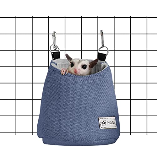 Zuckerhängematte, Meerschweinchen Korb Warmes Bett, Zucker Hängematte Tasche für Käfig Zubehör und Spielzeug, Kleintiere Bett Warmes Fleece Nest für von Generic