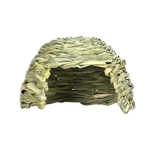 Zusammenklappbare Betten für kleine Tiere, Grass House Rabbit Shelter, Guyea Meerschweinchen Spielbereich | Spielhaus aus natürlichem Heu, Raumdekoration, weicher Unterschlupf Zusammenklappbare Betten für kleine Tiere, Grass House Rabbit Shelter, Guyea Meerschweinchen Spielbereich | Spielhaus aus natürlichem Heu, Raumdekoration, weicher Unterschlupf von Generic