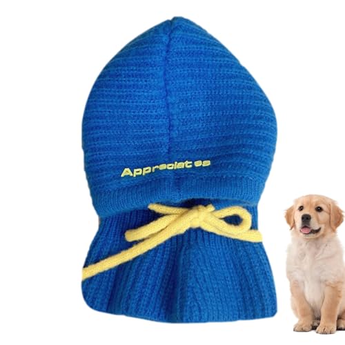 für Hunde | Hundehalsband Mütze - Strickmütze für Hunde Haustier warme Hundemütze Winter Strickmütze für Kopfbedeckung, Hundemütze Snood Snood Co-Mütze von Generic