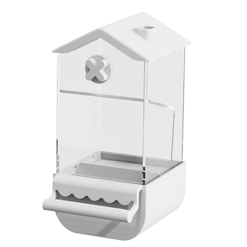 Automatischer Vogelfutterspender für Käfig, Futterbehälter von Lovegird, Futterspender für Papageien, spritzwassergeschützt, automatischer Futterspender, einfacher Futterspender Automatischer Vogelfutterspender für Käfig, Futterbehälter von Lovegird, Futterspender für Papageien, spritzwassergeschützt, automatischer Futterspender, einfacher Futterspender von Genérico