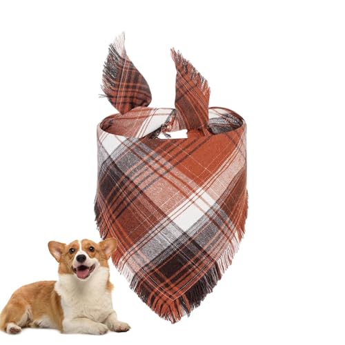 Bandana für Hunde, kariert, dekorativer Schal für Hunde, kariert, wasserabsorbierend, waschbar, dekoratives Hundehalstuch für Zuhause, Meeting von Genérico