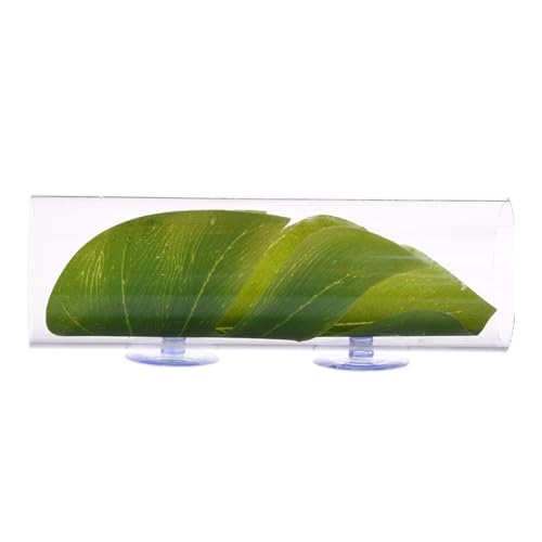 Fischtunnel, Betta Fish Tunnel - Aquarium Decor Betta Tunnel Tube - Schwimmrohr mit Blattpolster, Garnelentank-Zubehör, Acryl Unterstand für kleine Fische Fischtunnel, Betta Fish Tunnel - Aquarium Decor Betta Tunnel Tube - Schwimmrohr mit Blattpolster, Garnelentank-Zubehör, Acryl Unterstand für kleine Fische von Genérico