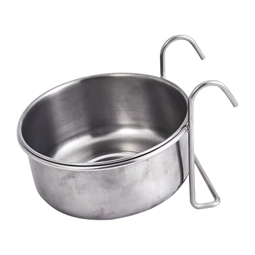 Für Käfig, Vogelkäfig, breiter Wasserspender, auslaufsicher, Futterschale aus Edelstahl für Lebensraum und Reisen Für Käfig, Vogelkäfig, breiter Wasserspender, auslaufsicher, Futterschale aus Edelstahl für Lebensraum und Reisen von Genérico