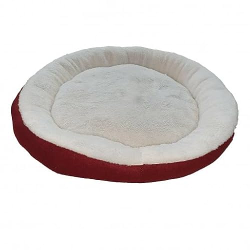 Generico Kissen für Haustiere, Hunde, Katzen, weiches Fleece, Pet Bed (Weißer Rahmen) von Generico