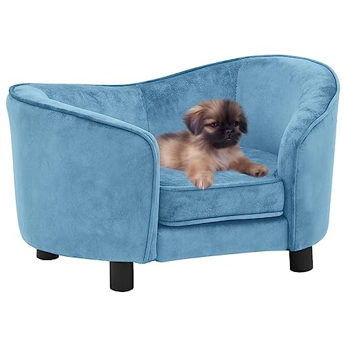 Genérico Wenjingqi-171026 Hundesofa aus Plüsch, Türkis, 69 x 49 x 40 cm von Genérico