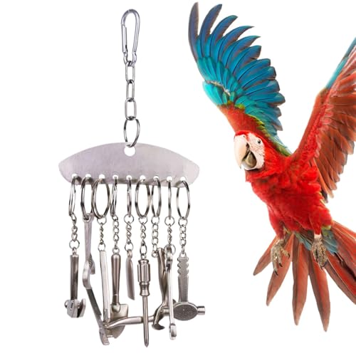 Glocke Spielzeug für Vögel, Vogelkäfig Spielzeug für | Stainless Steel Hand Tools Parrot Cage Toys - Foraging Bird Game, Rompecab Spiel von Genérico