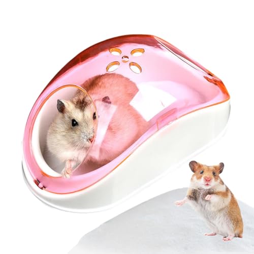 Hamsterkiste – transparente sichtbare Staubdichte Hamster-Badewanne | Hamsterbadewanne mit Deckel, Chinchilla-Badenbehälter von Genérico