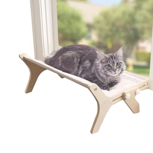 KAT- -Hängematte aus Holz, doppelseitig, maschinenwaschbar, Haustierzubehör für den Fenstersitz KAT- -Hängematte aus Holz, doppelseitig, maschinenwaschbar, Haustierzubehör für den Fenstersitz von Genérico