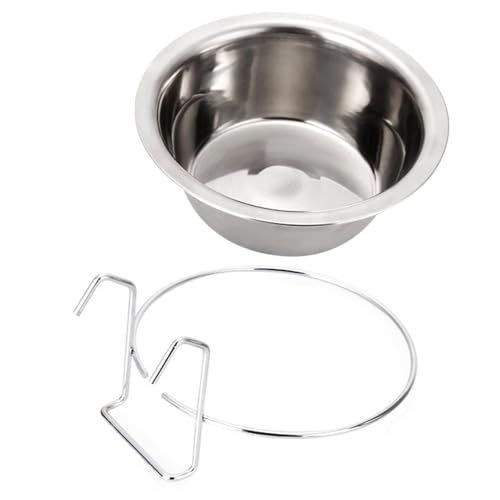 Käfignäpfe: Hundenäpfe, Hundekäfig, Käfigschale aus Edelstahl, Schüssel für Hunde, tragbares unverzichtbares Zubehör und Futternäpfe für Hunde Käfignäpfe: Hundenäpfe, Hundekäfig, Käfigschale aus Edelstahl, Schüssel für Hunde, tragbares unverzichtbares Zubehör und Futternäpfe für Hunde von Genérico
