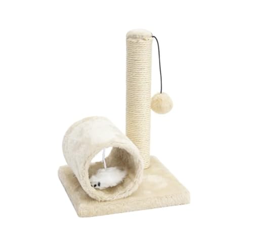 Kratzbaum für Katzen, Spiel mit Feder und Kugel, 30 cm, interaktiver Kratzbaum für kleine Welpen, weich und strapazierfähig, Sisal-Baum, cm von Generico